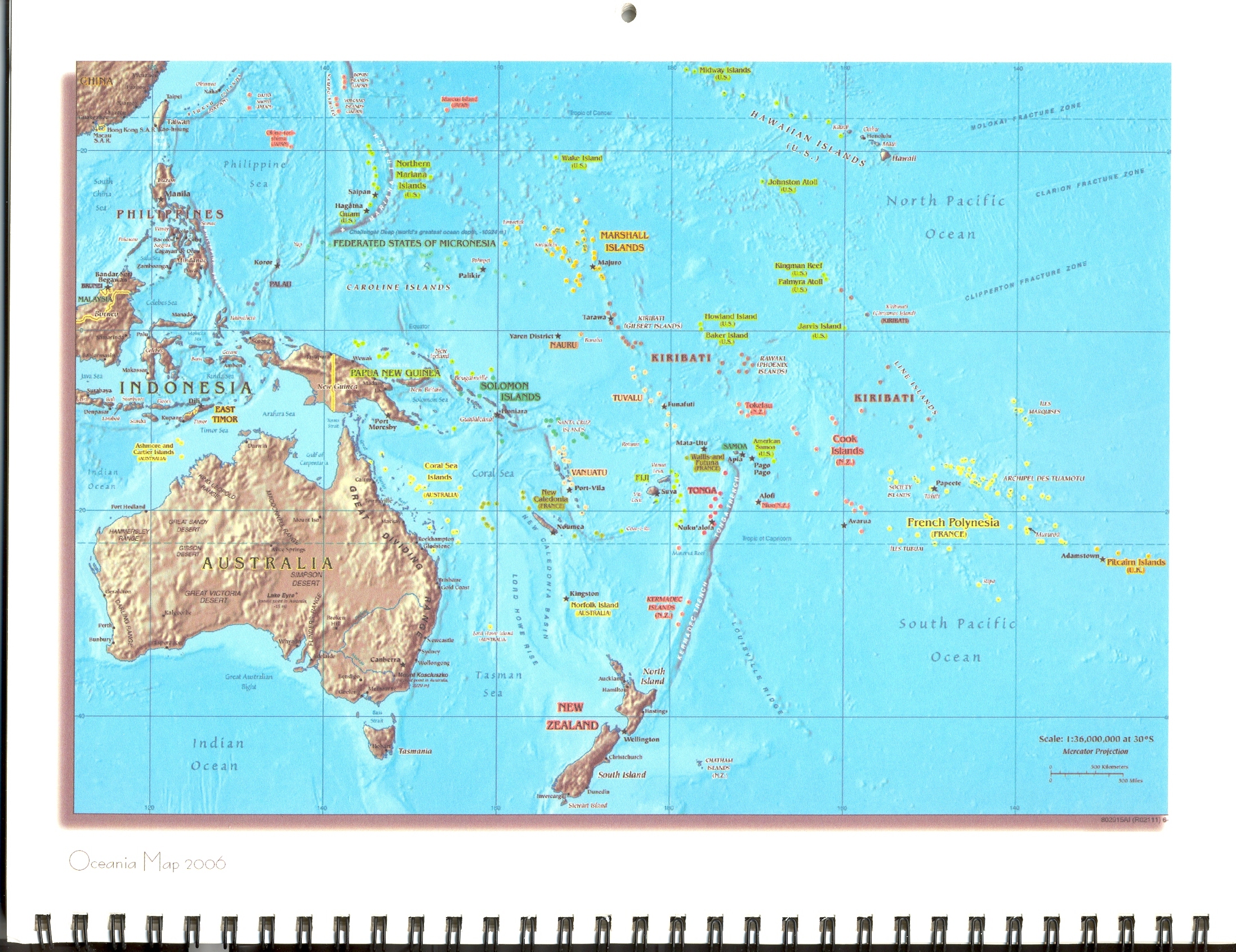 2006 Kwajalein Calendar - Map